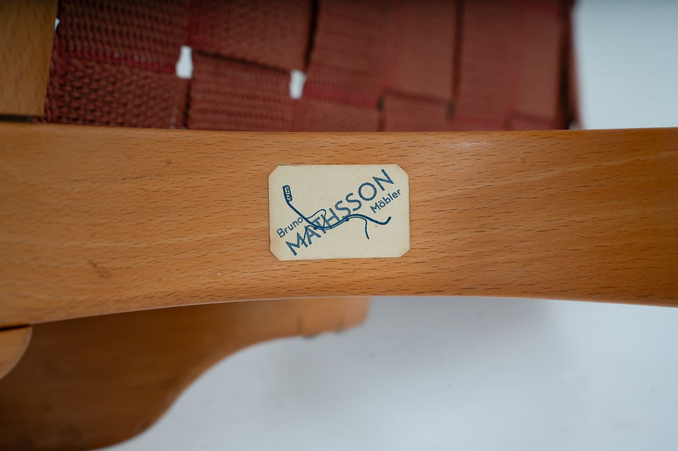 Thumbnail: Scandinavian Lounge Chair "Pernilla 1" by Bruno Mathsson, 1940s