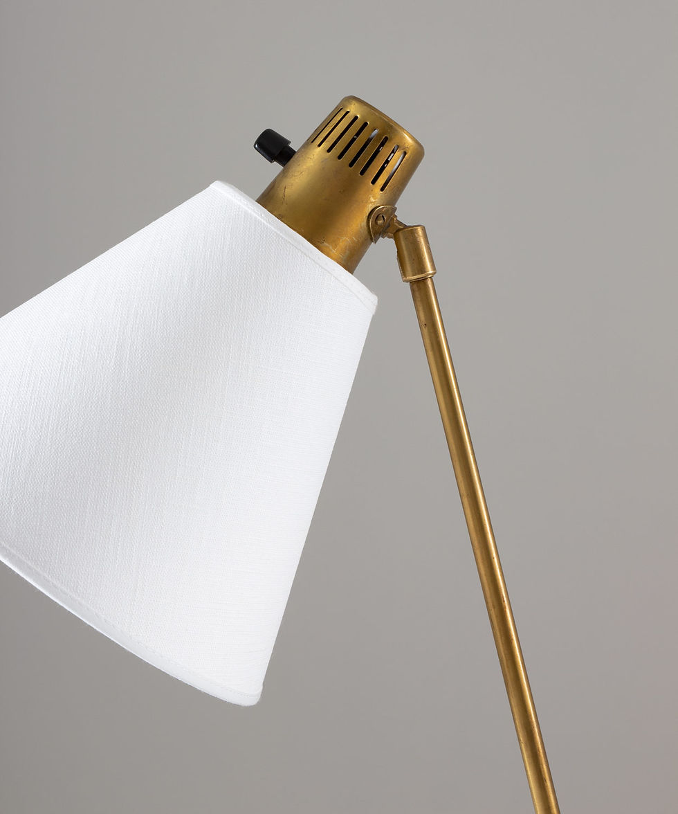 Thumbnail: Midcentury Floor Lamp by Hans Bergström for Ateljé Lyktan, 1940s, Sweden