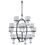 Thumbnail: Swedish Iron and Glass Hanging Candelabra / Chandelier by Bertil Vallien