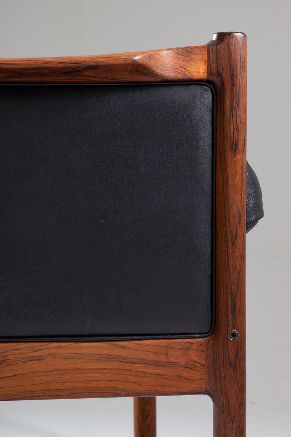 Thumbnail: Scandinavian Midcentury Leather and Rosewood Lounge Chairs by Torbjørn Afdal