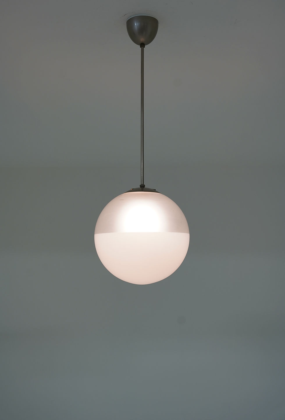 Thumbnail: Set of Four Glass Pendants by Böhlmarks, Swedish Modern, 1930s