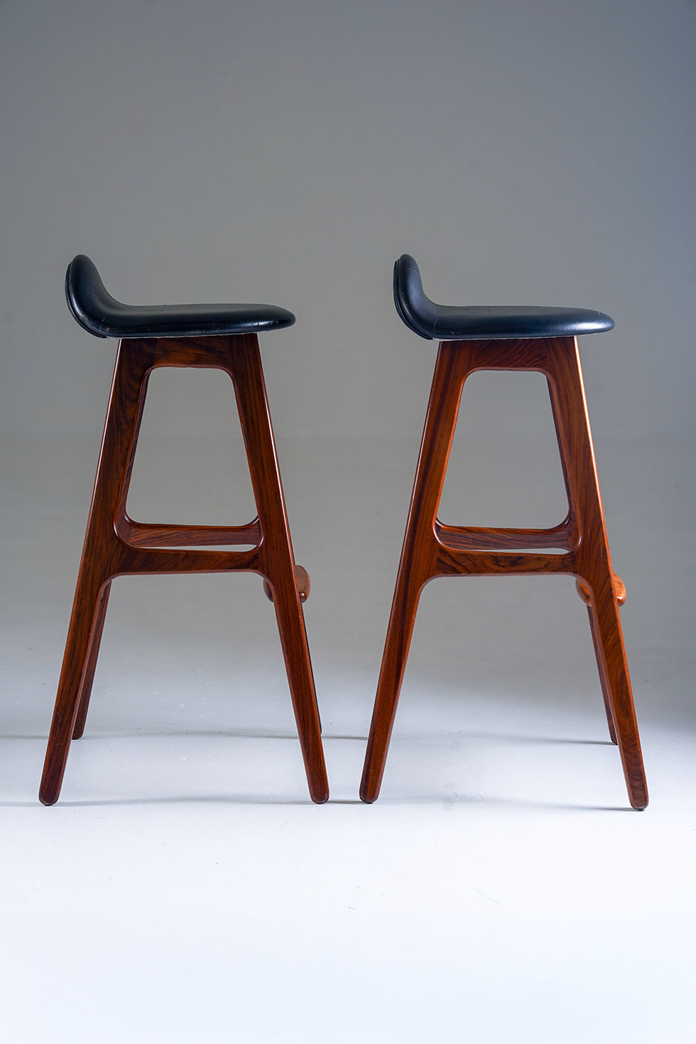 Thumbnail: Erik Buch Bar Stools Model OD-61 for Odense Møbelfabrik, Denmark, 1960s