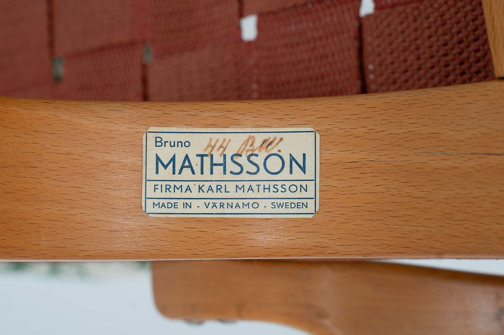 Thumbnail: Scandinavian Lounge Chair "Pernilla 1" by Bruno Mathsson, 1940s