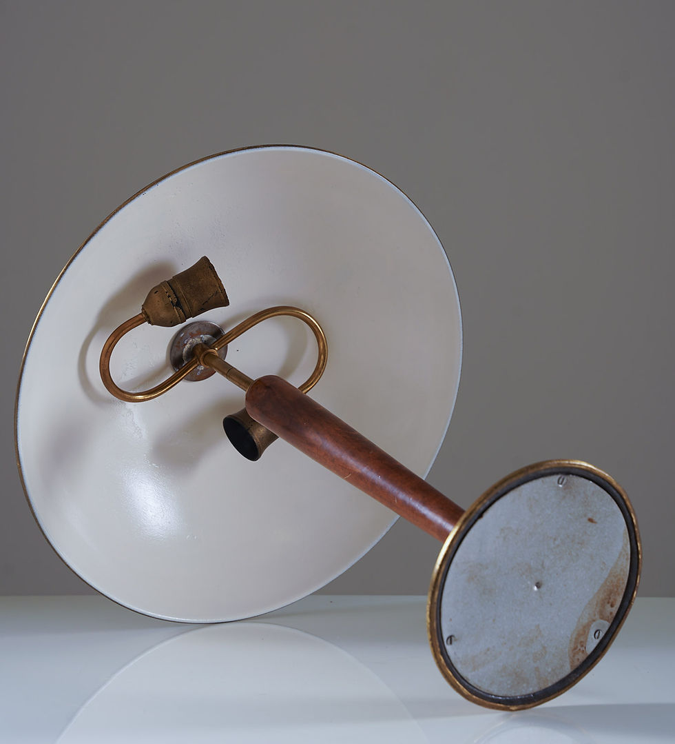 Thumbnail: Swedish Grace Table Lamp in Brass by Nordiska Kompaniet