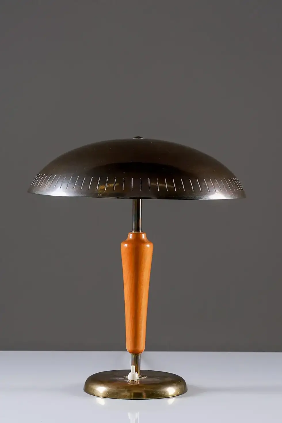 Thumbnail: Swedish Modern Brass Table Lamp by Böhlmarks