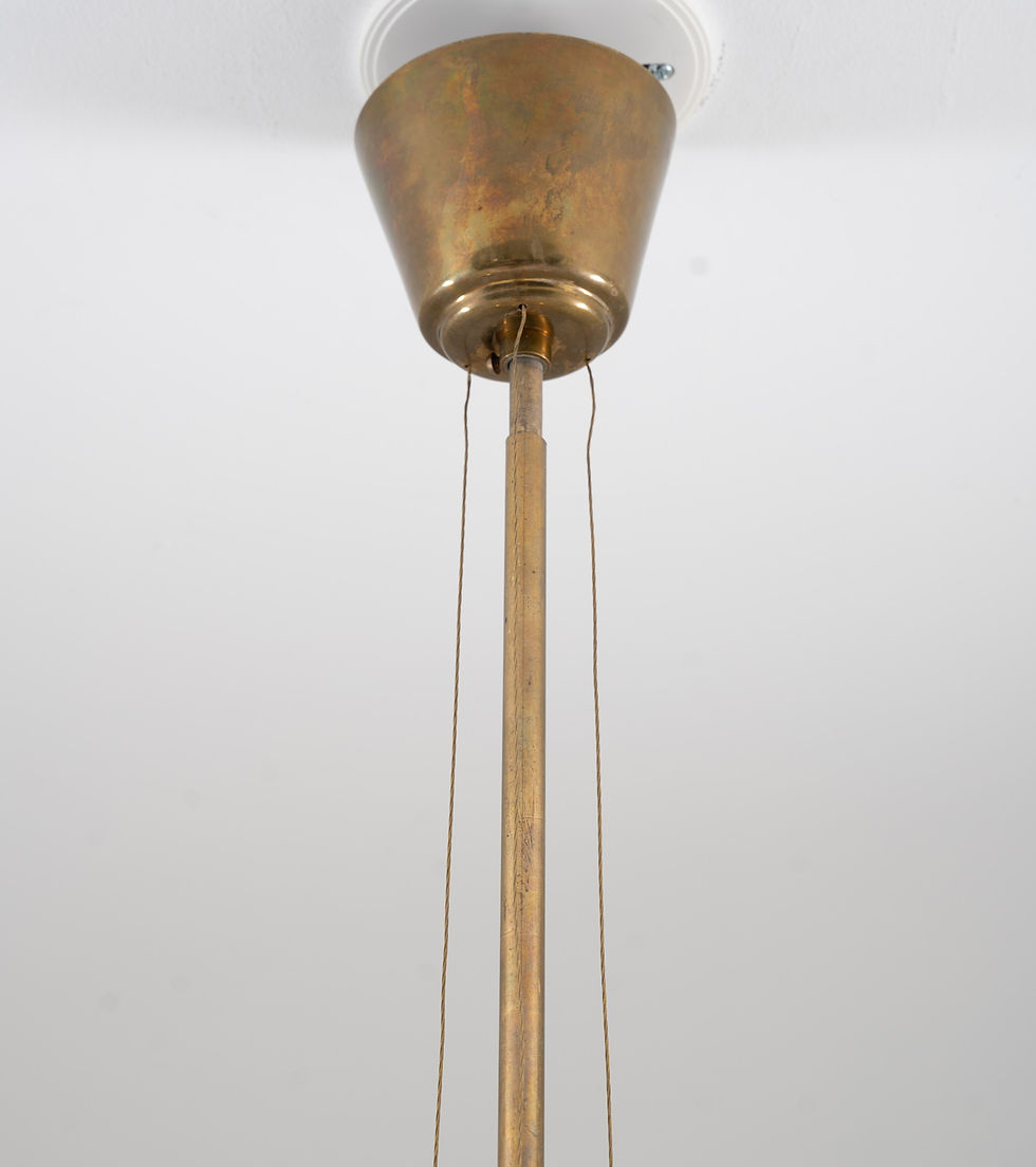 Thumbnail: Swedish Modern Pendant by Harald Notini for Böhlmarks, Model 11894