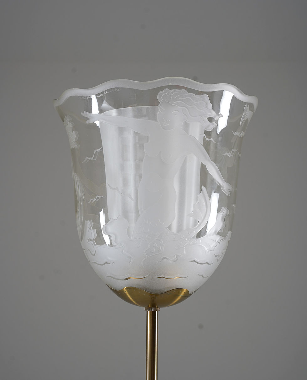 Thumbnail: Swedish Modern Floor Lamp by Bo Notini for Glössner
