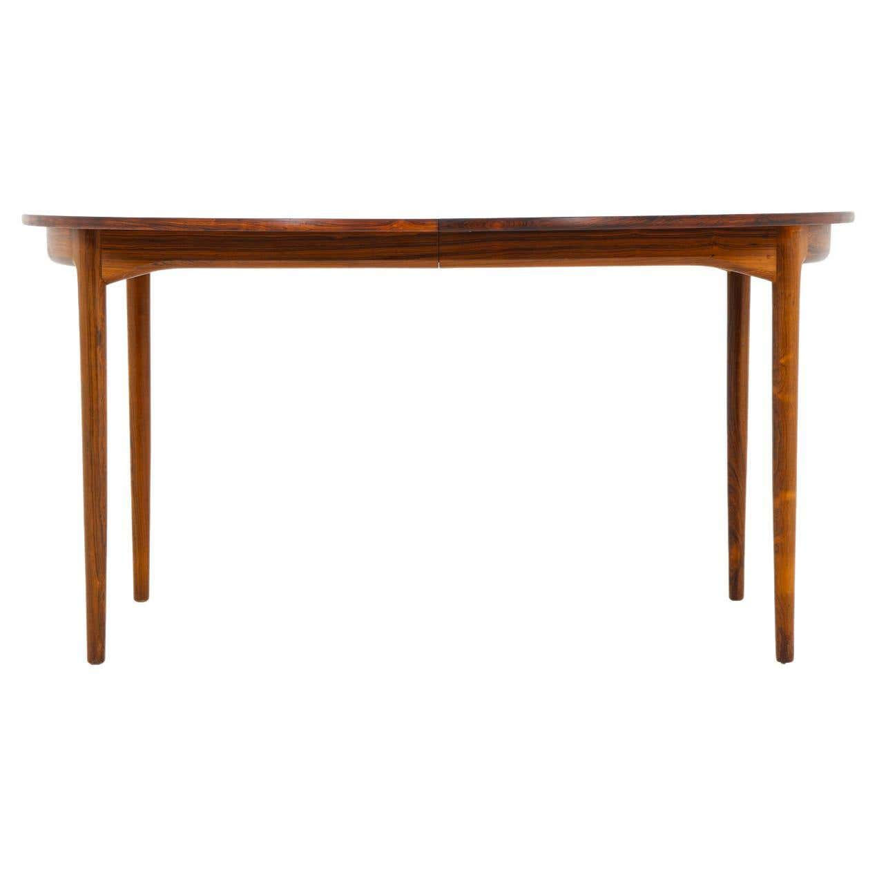 Scandinavian Mid Century Roswood Dining Table by Ib Kofod Larsen, 1960s