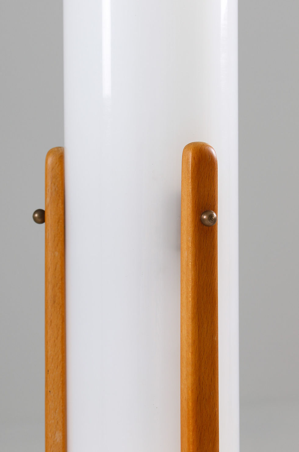 Thumbnail: Swedish Midcentury Floor Lamp in Acrylic and Beech by Eskilstuna, 1960s