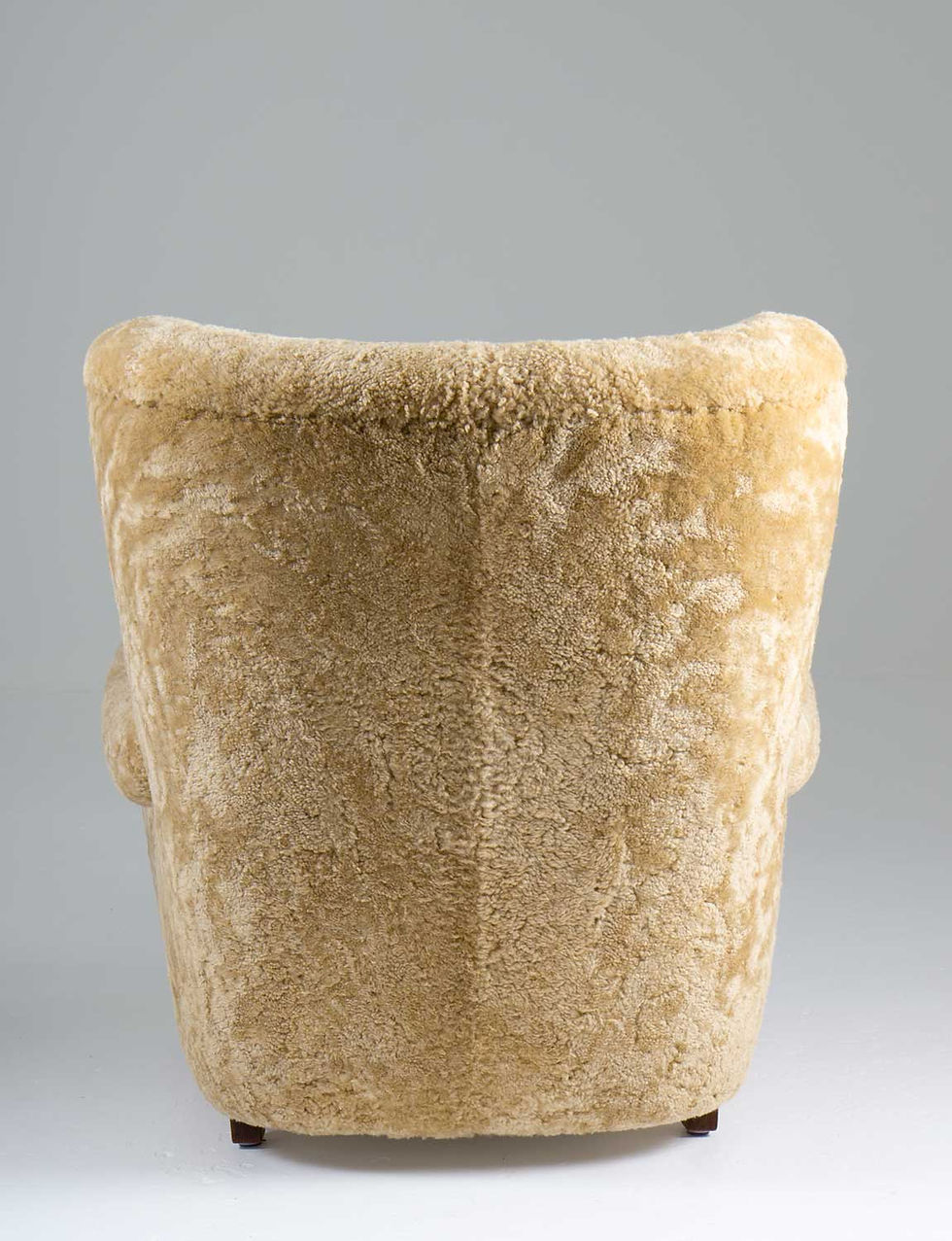 Thumbnail: Scandinavian Mid Century Lounge Chair in Sheepskin