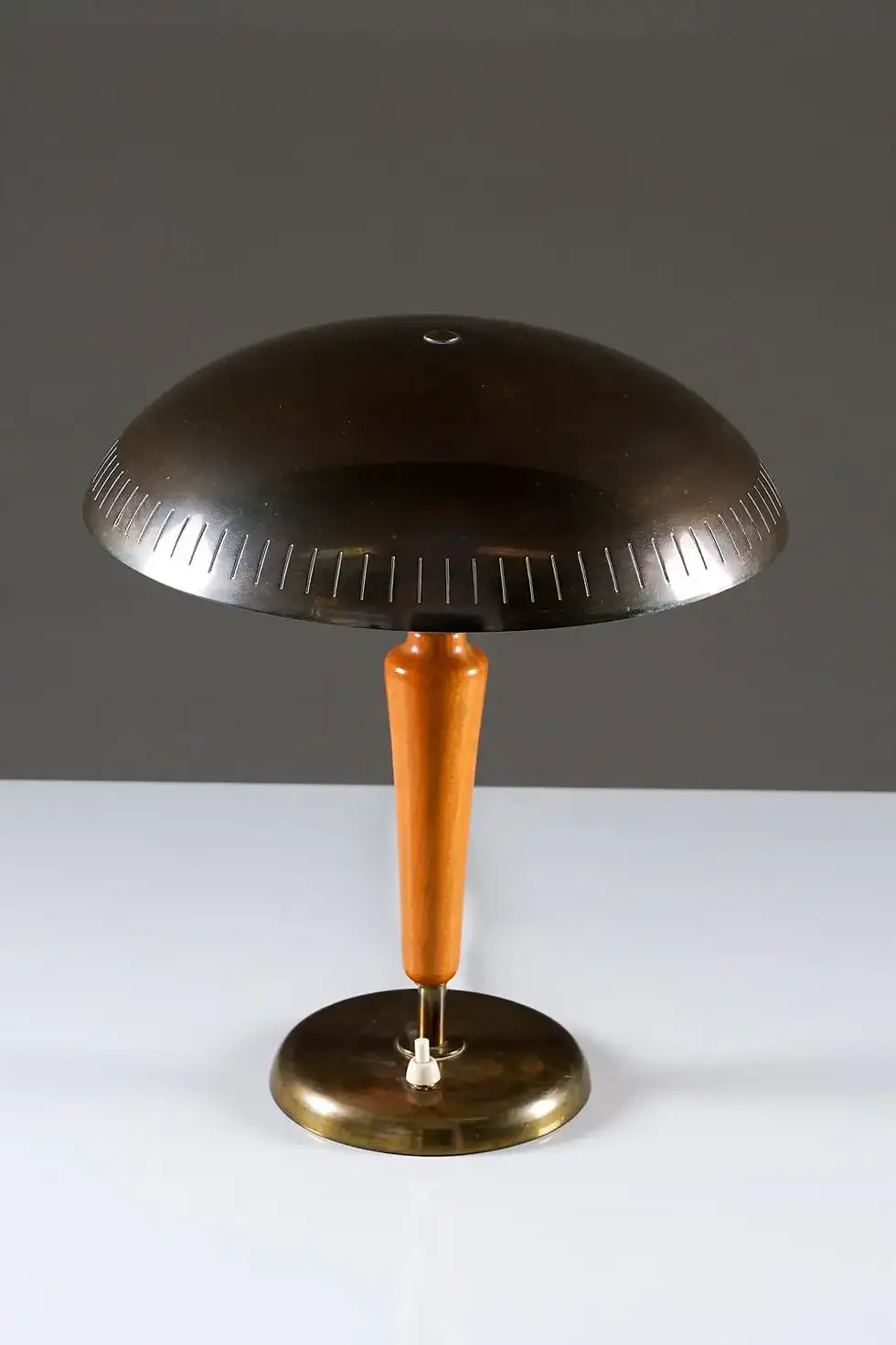 Thumbnail: Swedish Modern Brass Table Lamp by Böhlmarks