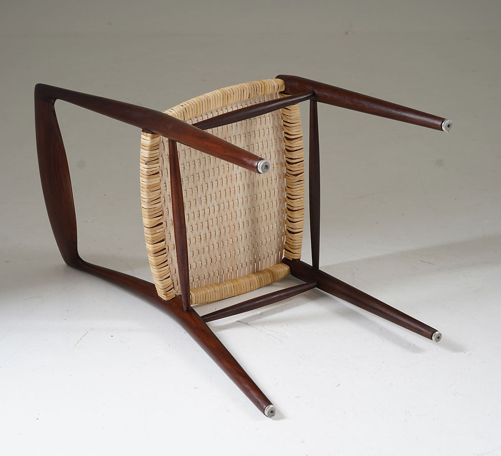Thumbnail: Scandinavian Midcentury Dining Chairs "Bambi" by Rastad & Relling
