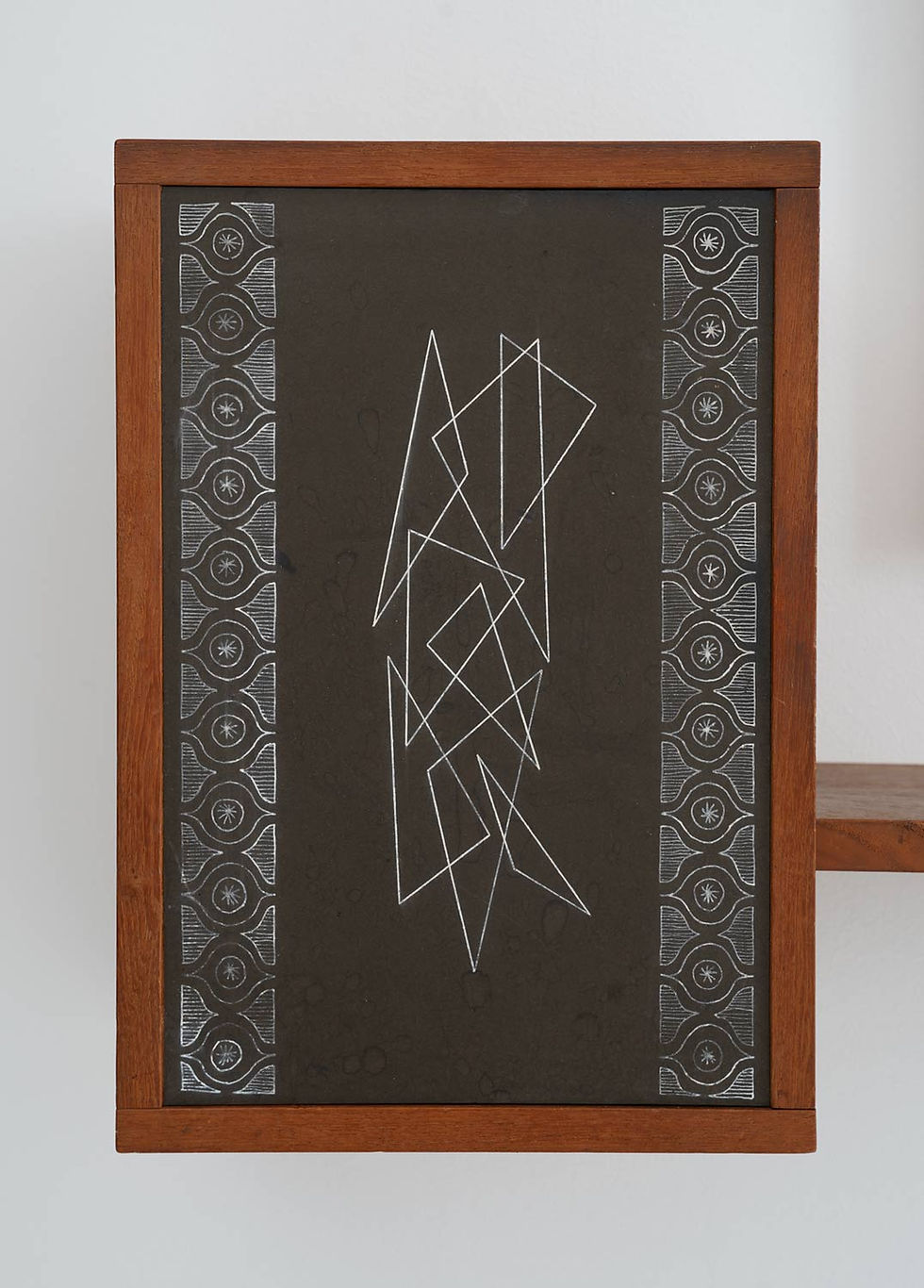 Thumbnail: Swedish Hallway Shelf and Mirror in Teak by Hans-Agne Jakobsson