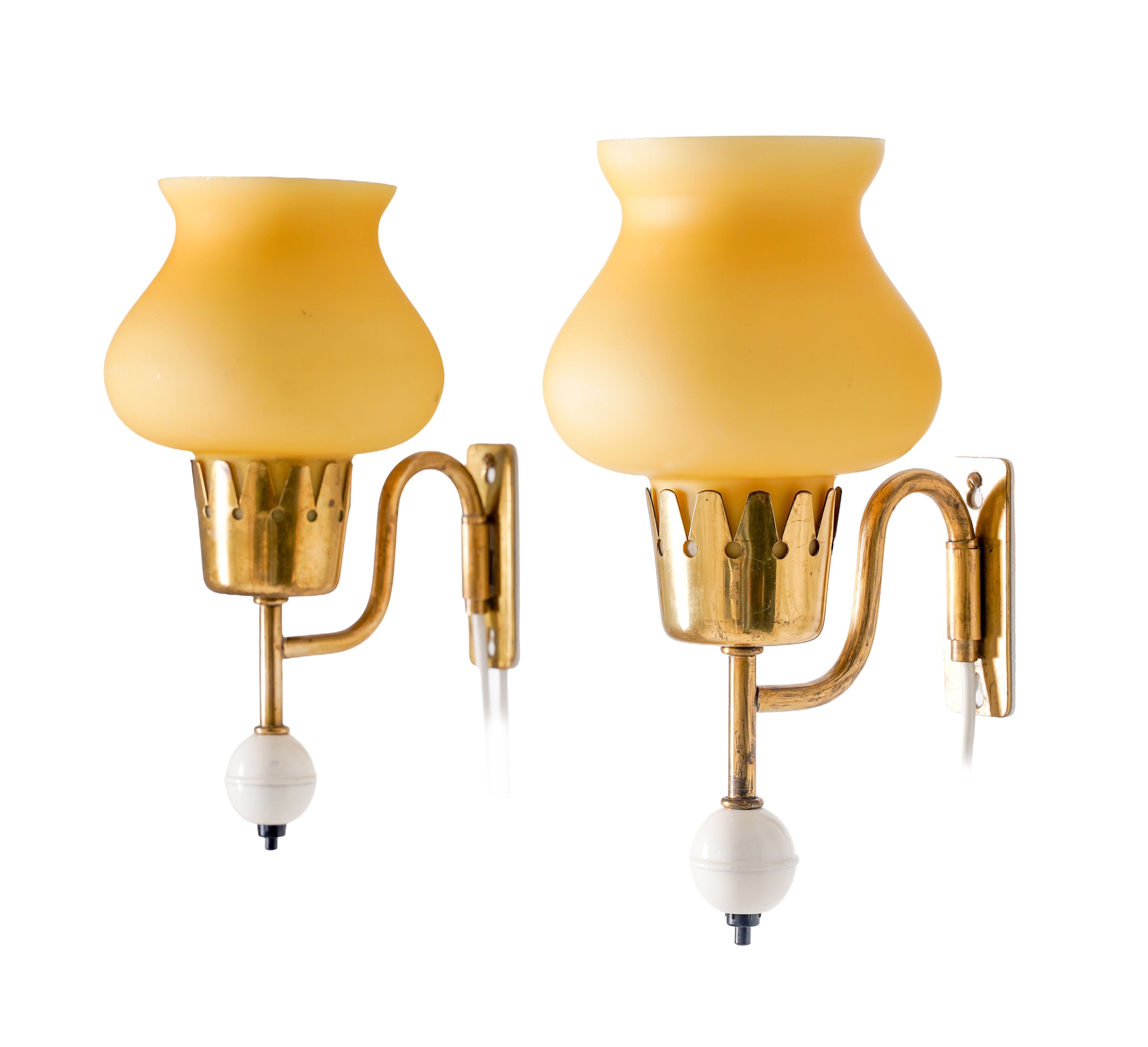 Wall Lamps by Erik Tidstrand for Nordiska Kompaniet (NK), Sweden, 1950s
