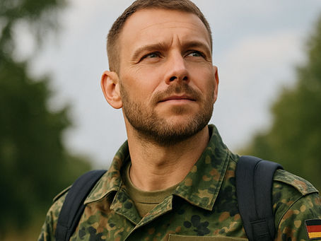 Soldat Deutschland im Freien