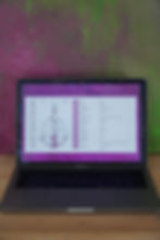 Laptop mit Daten auf dem Bildschirm