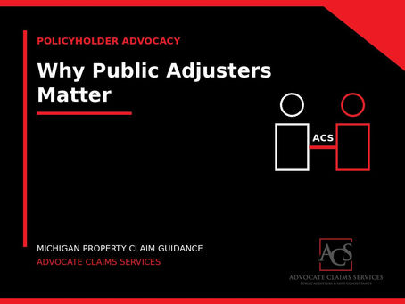 The Importance of Public Adjusters: Why You Need ACS | Advocate Claims Services