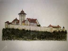 Stahldruck Burg