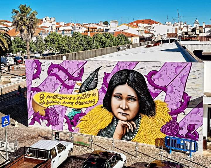 Artistic mural of Florbela Espanca
Vila Viçosa, Portugal, by Davide Alves and Guzt