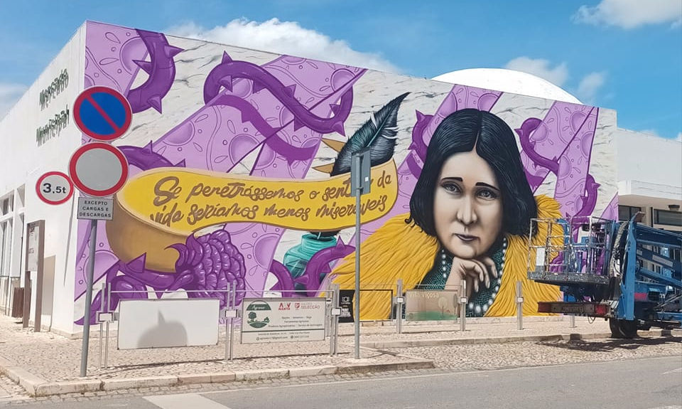 Artistic mural of Florbela Espanca
Vila Viçosa, Portugal, by Davide Alves and Guzt