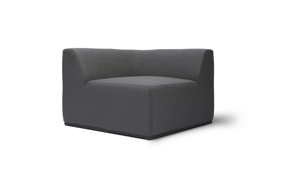 blinde design relax c37 corner modular sofa - flanelle