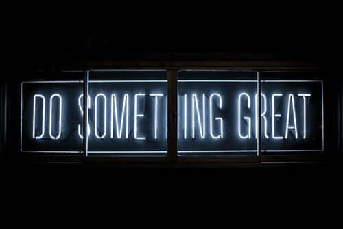 You are free ... to do something great.
