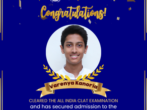 Varenya Kanoria Clears CLAT, Secures Admission to National Law College