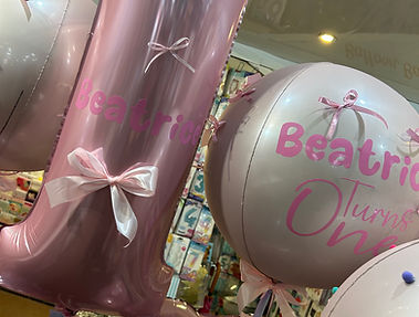 Pale pink shiny Floating 40inch numbers