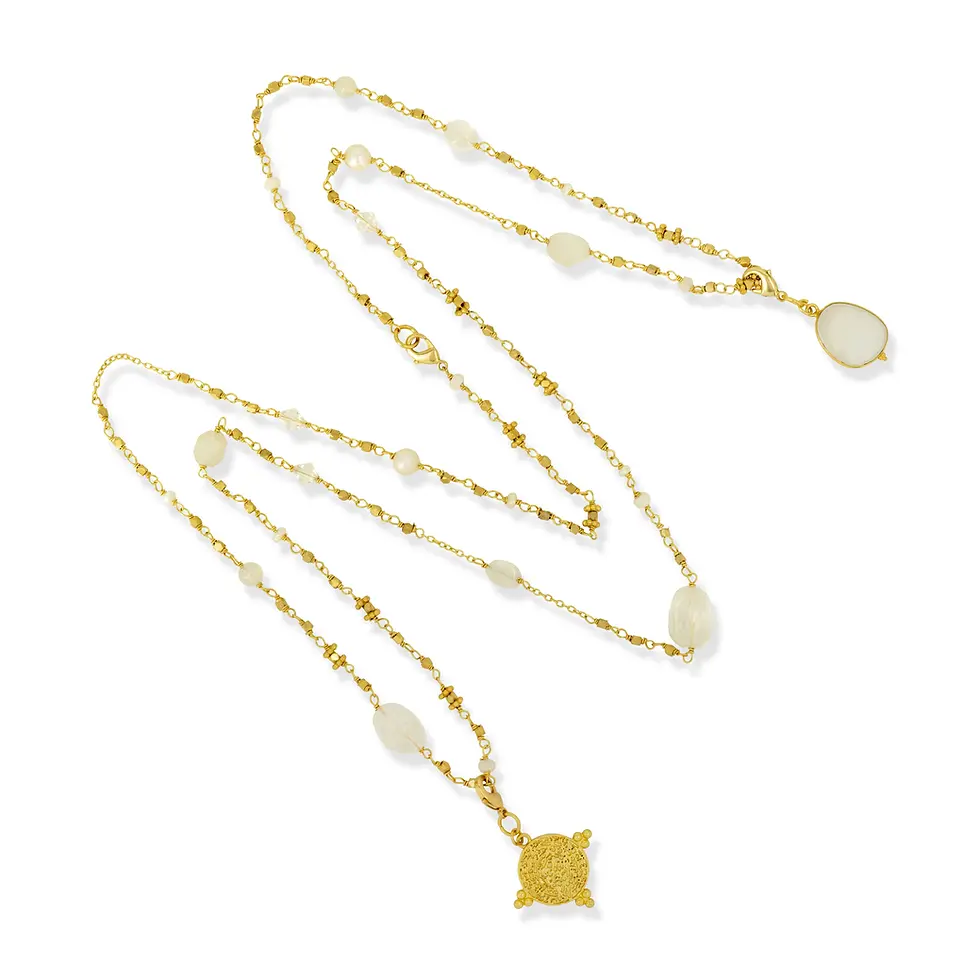 Thumbnail: Fern necklace white