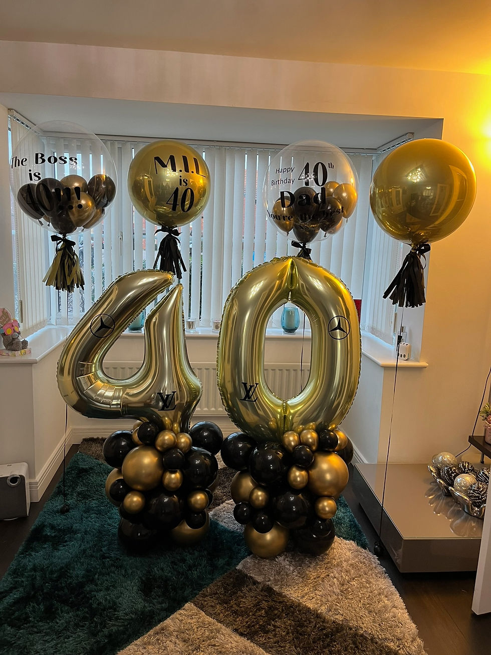 Thumbnail: Gold Floating 34inch numbers