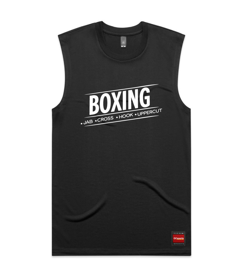 BOXING Sleeveless Tank Top – Jab Cross Hook Uppercut | GC Sports Activewear