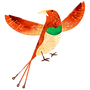 カラフルな鳥