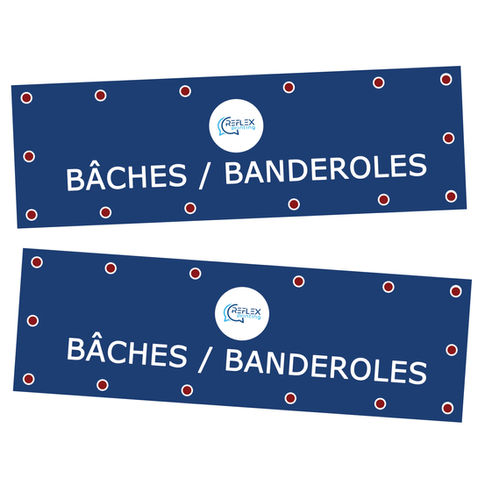 Bâches sur-mesure pour votre visibilité
Faites passer vos messages en grand format ! Nos banderoles publicitaires sont résistantes, imperméables, imprimées en quadri sur bâche PVC ou microperforée, avec œillets inclus. Parfait pour événements et signalétique extérieure.