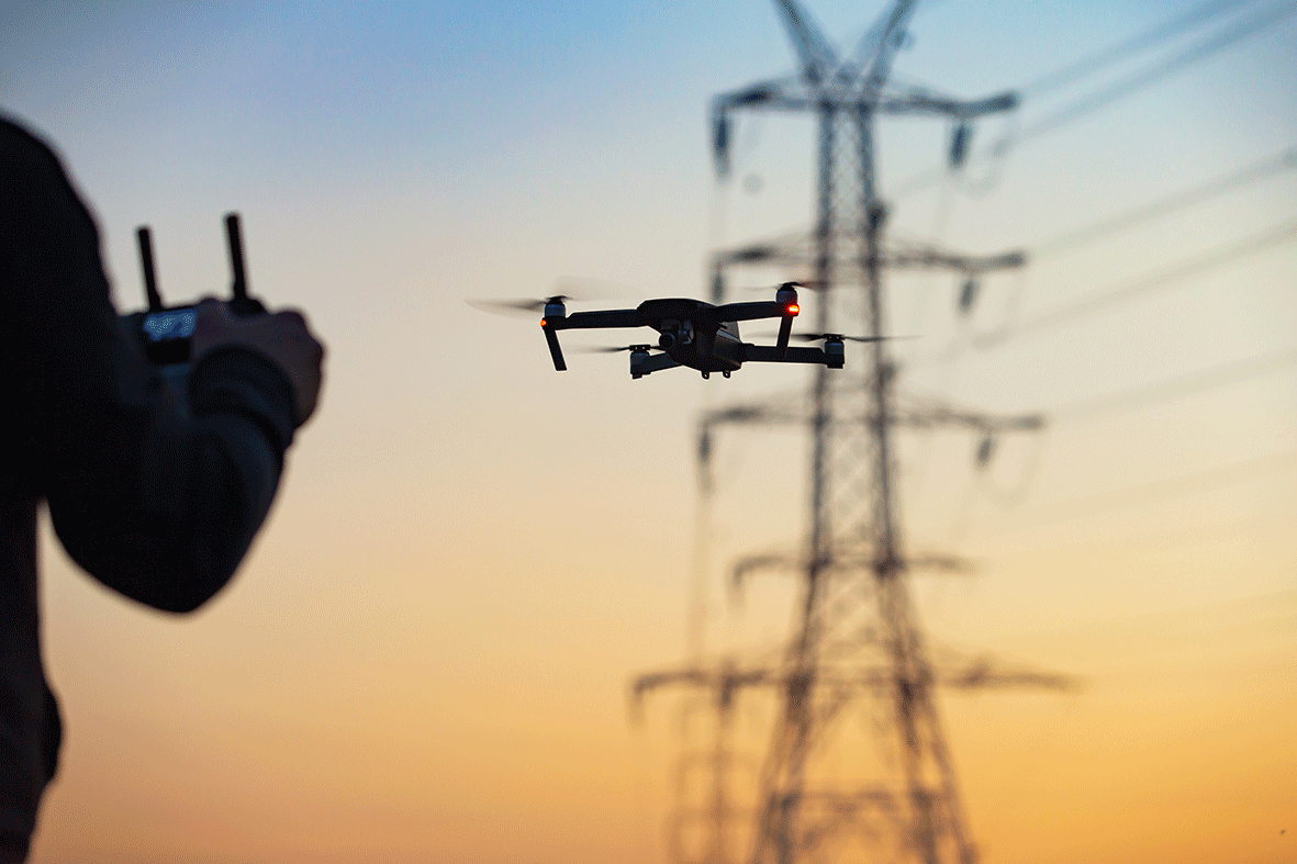Les bureaux  avec Drone Instinct