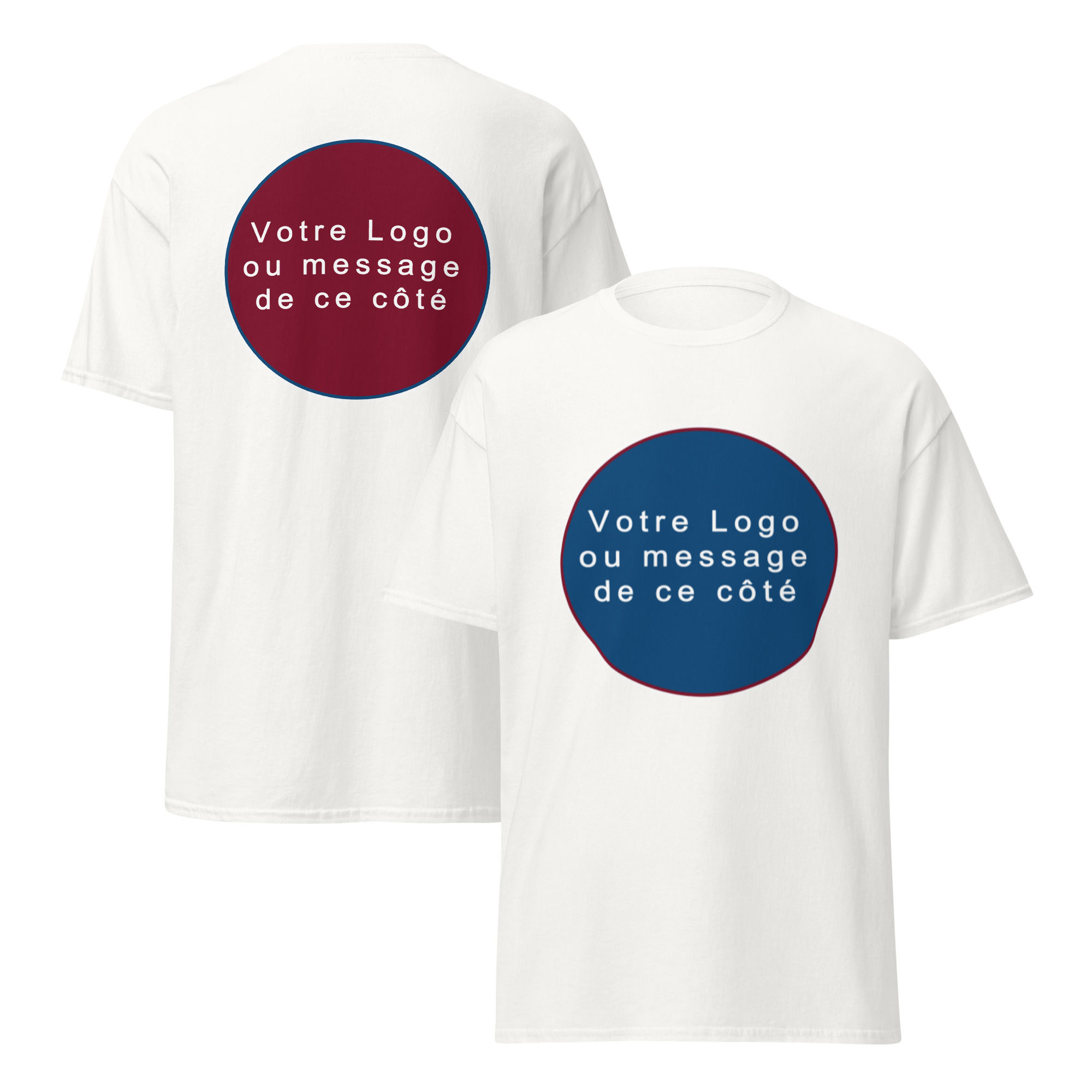 T-shirt unisexe - Impression avant et dos