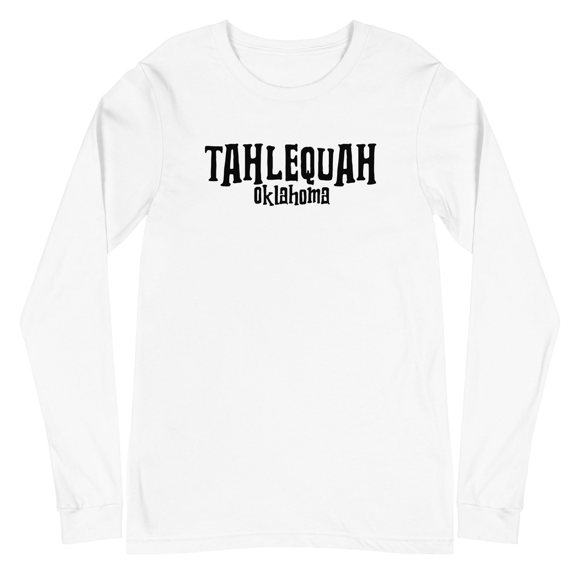 Tahlequah, Oklahoma Groovy T-shirt - Unisex Long Sleeve Tee