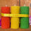 Miniature : Bougies Cathédrale en tricolore