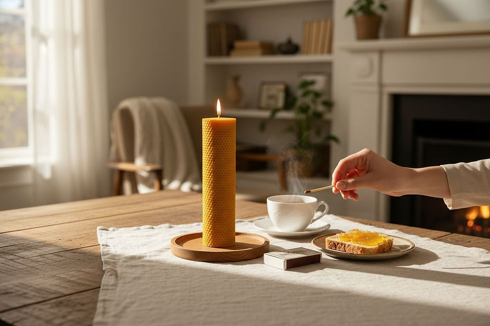 Miniature : Bougie Big Zabou – Grande bougie roulée en cire d’abeille