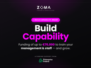 ZOMA — Enterprise Ireland Build Capability grant: up to €70,000 to upskill your management and staff