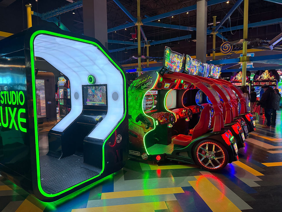 Arcade games at Main Event Newark, DE
