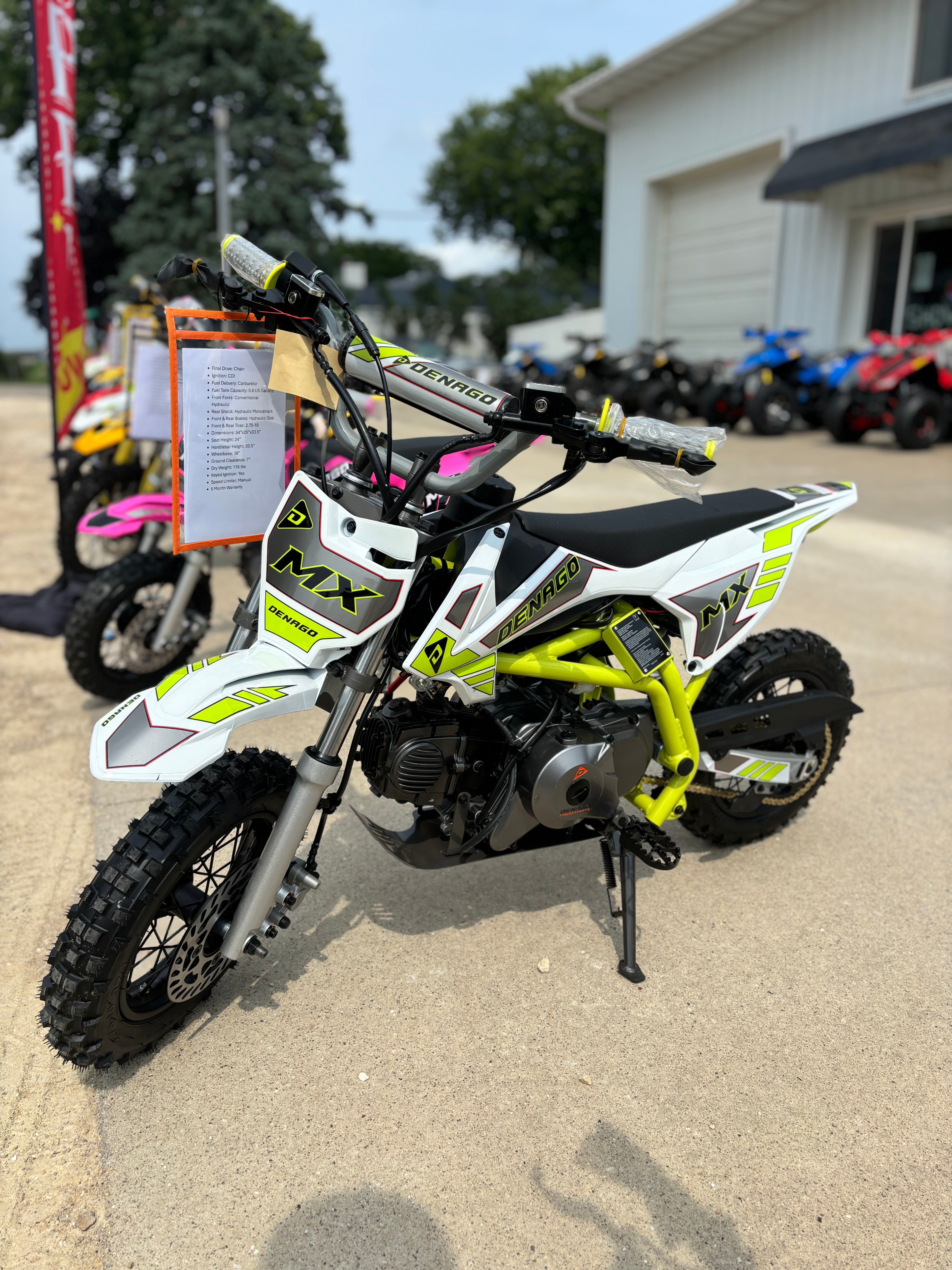 Denago MX Dirt Bike (Lime)