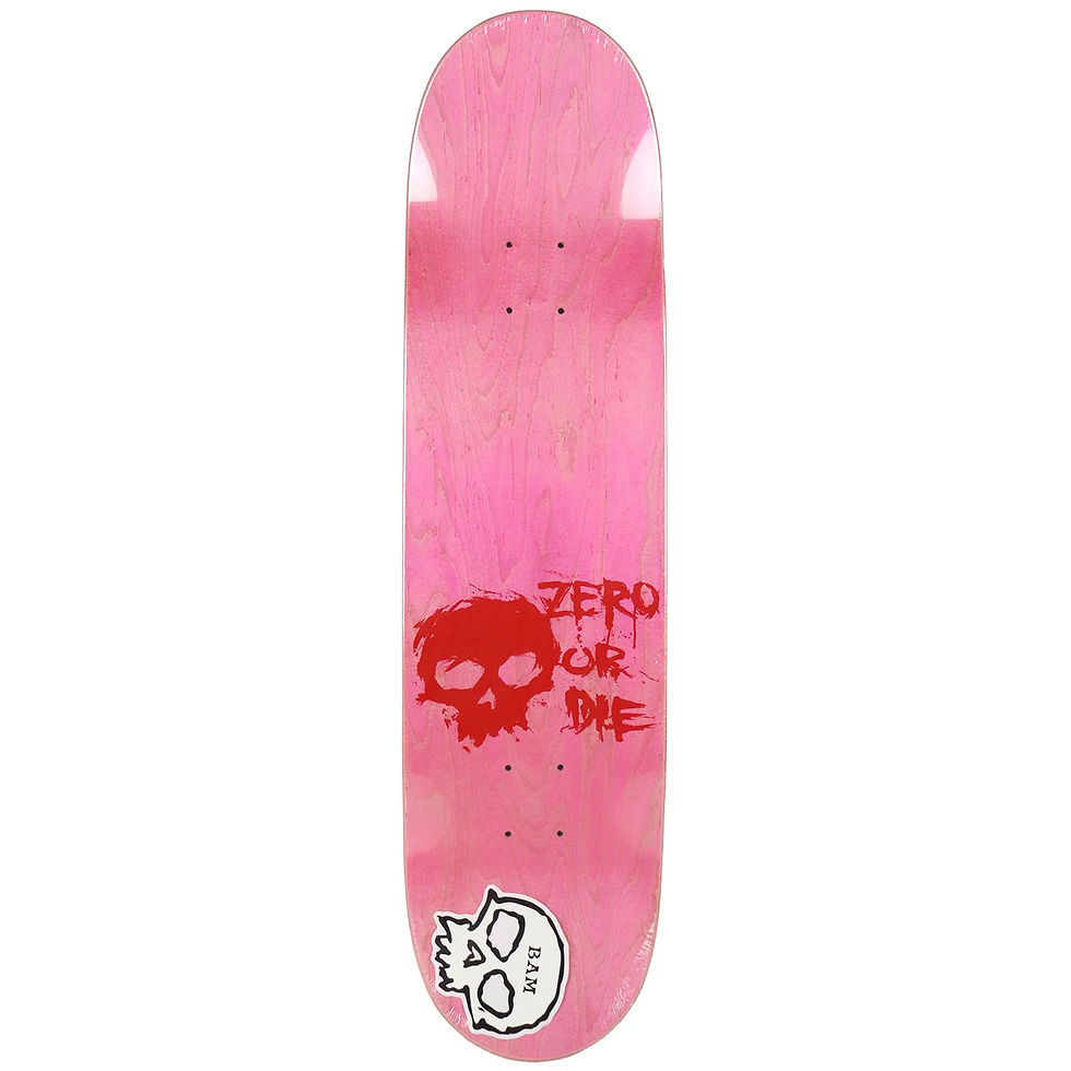 Thumbnail: Zero Skateboard Deck Bam Margera 3 Blood Purple 8.25" x 31.9"