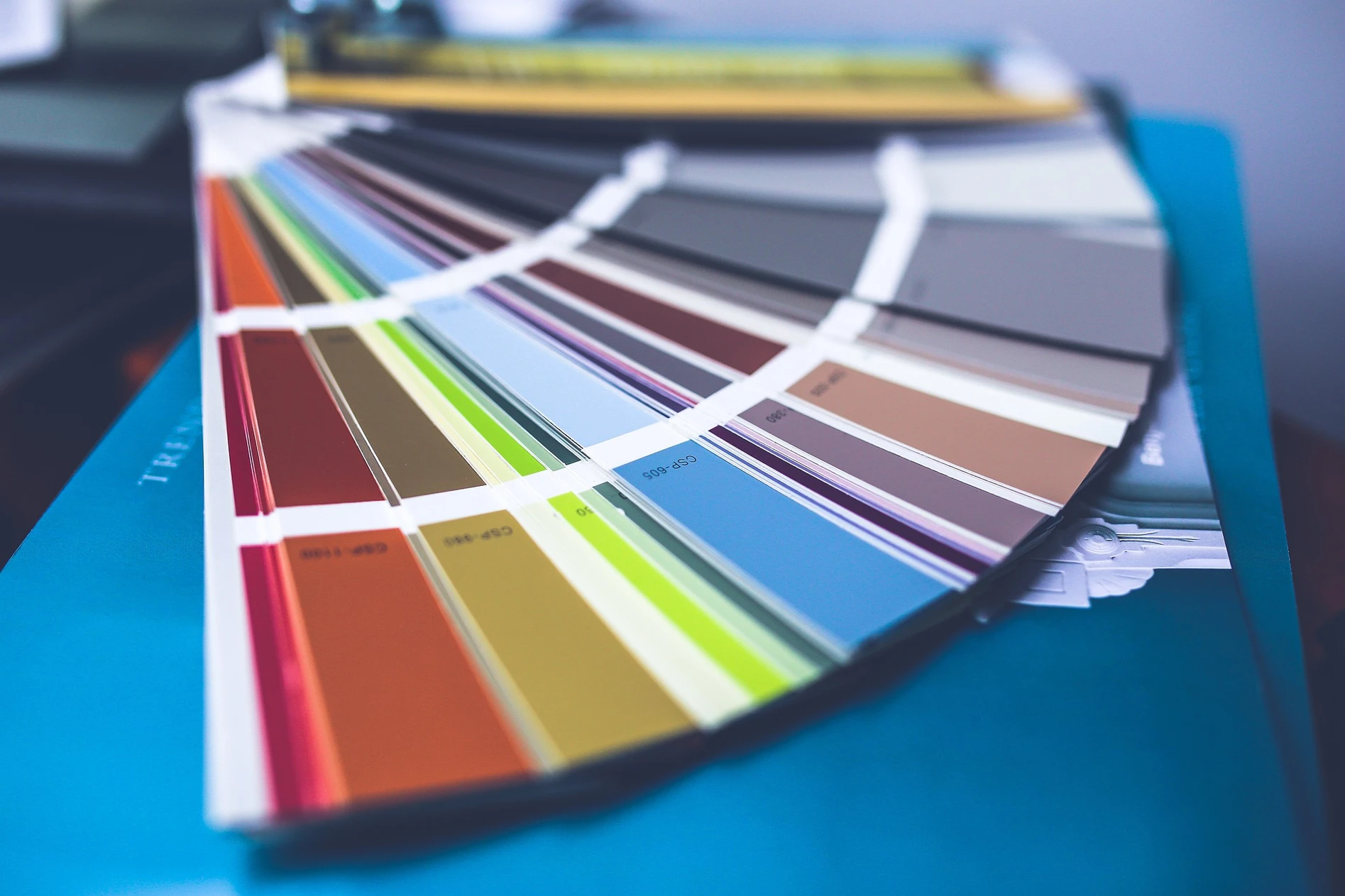 échantillons de couleurs, roue de couleur