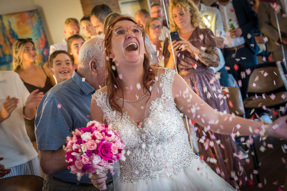 Ceremoniemoment met familie en vrienden (feestzaal Taverne Wilgenhof Duffel)