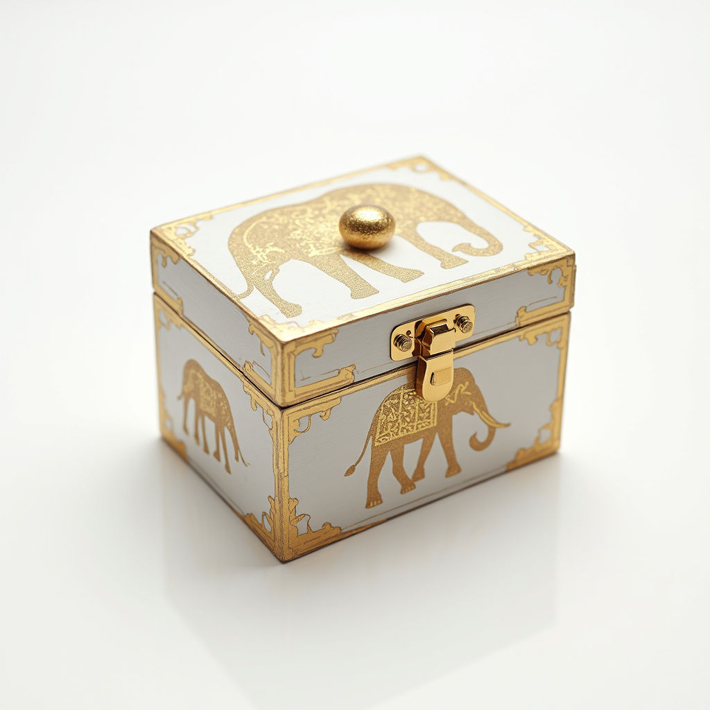Gilded Elephant Box