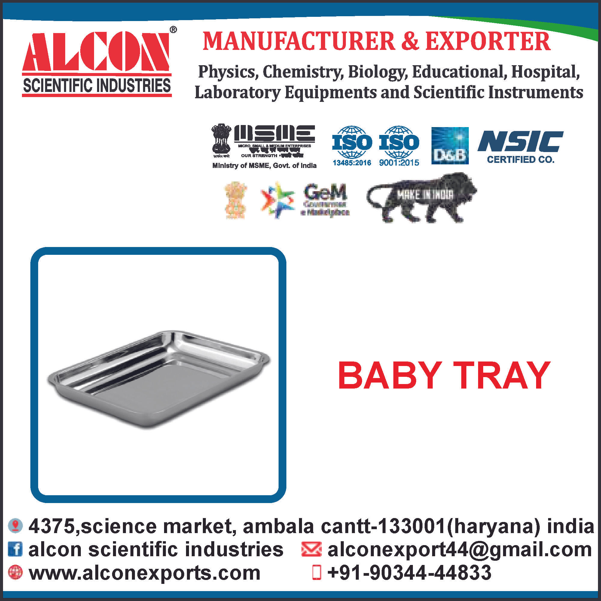 BABY TRAY