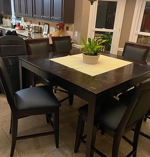 Dining chair reupholstery near me project featuring custom upholstered dining room seating, premium furniture upholstery, and residential reupholstery services in Atlanta.