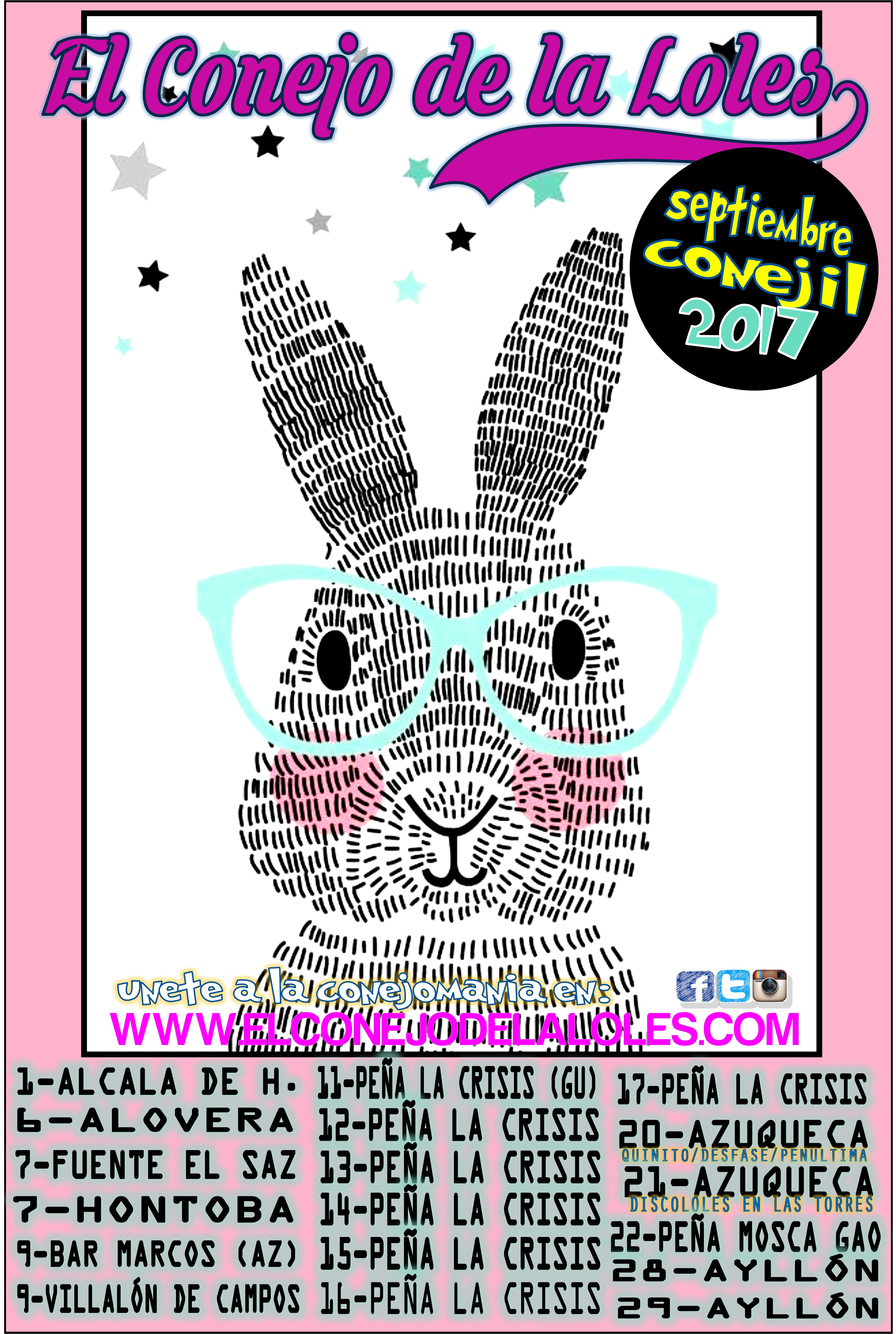 cartel conejo septiembre
