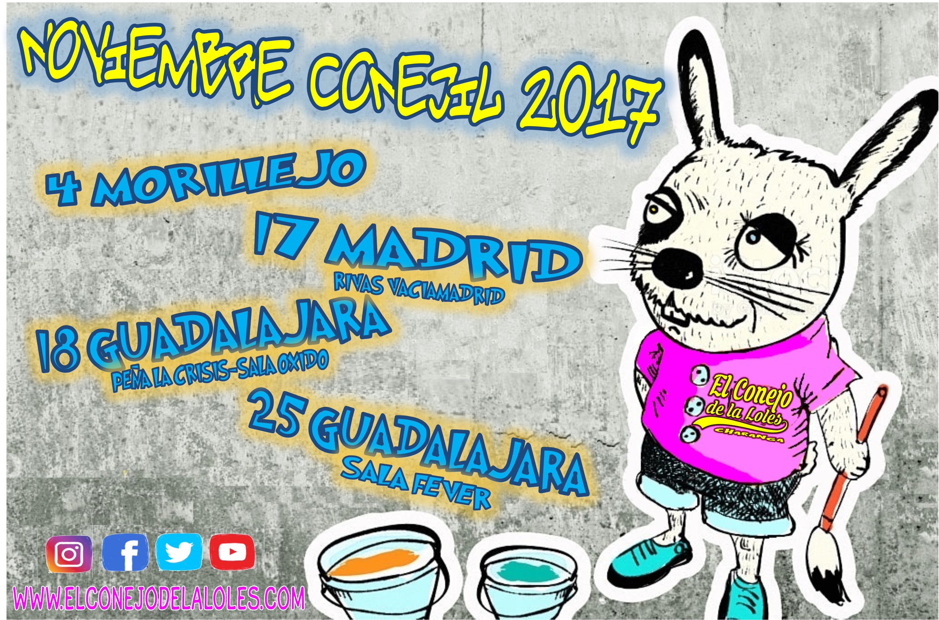 CARTEL NOVIEMBRE CONEJIL 2017