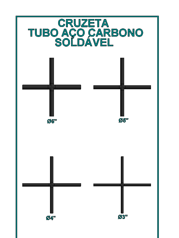 Miniatura: Conjunto de Tubulações em Aço Carbono com Conexões Soldáveis